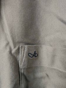 Gray Casual Men Shirt