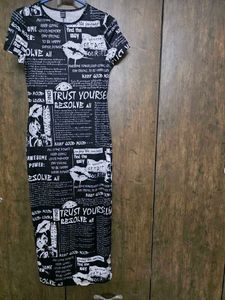 Trendy Graphic Print Maxi Dress