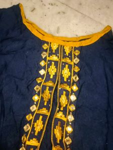 Embroidered Mirror-Work Cape
