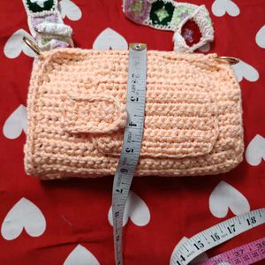 Crochet Mobile Sling Bag For Women And Girls 💫❤️