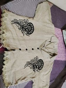 Embroidered Crop Top