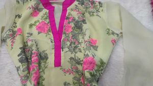 Pink Short Kurti 💕