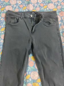 Charcoal Grey Skinny Fit Denim Jeans