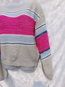 Striped Knit Pullover 💜