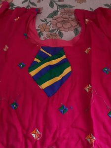 Rose Colour Kurta Set