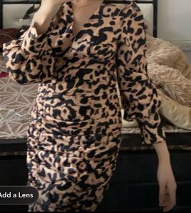 Chic Animal Print Dress