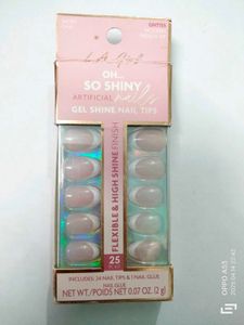 L.A. Girl So Shiny French Tip Nails