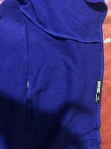 Blue Long Sleeve Top