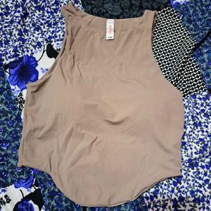 Zivame Bra Top With Inbuilt Cups- Tan/brown