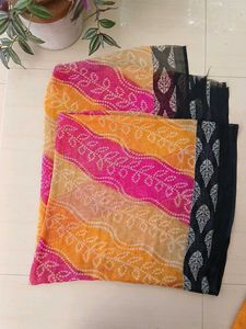 Black &amp; Yellow Leaf Print Dress