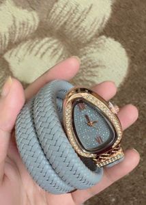 Snake style wrap bvlgari watch