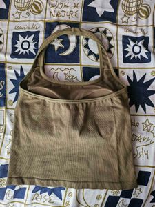 Olive Halter Neck Top