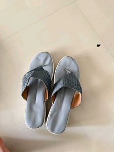 Gray Thong Sandals - Size 7