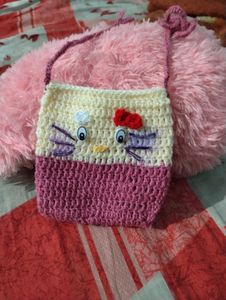 Hello Kitty Crochet Sling Bag