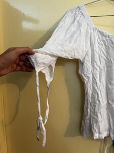 Next White Top With Knot Details