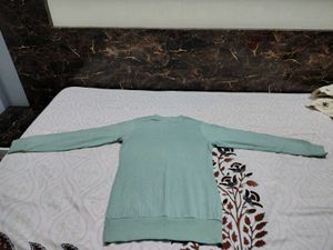 Sea green winter top