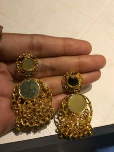 Golden Mirror Earrings