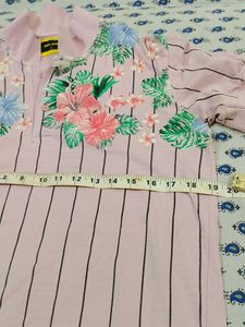 Floral Striped Short Sleeve Shirt