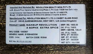 Makeup Revolution X Sophx Eyeshadow Palette! 🌶️