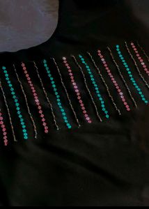 Sequined Black Kurti