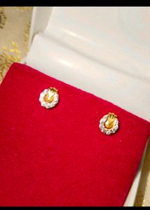 Pure 22ct Gold Earrings For Women/ Girls