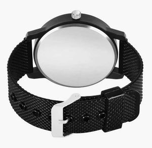 Sleek Black Quartz Watch