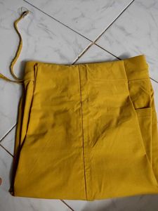 Yellow Casual Pants
