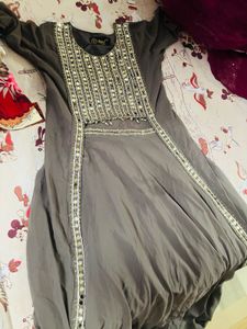Beautiful Jacket Dress Mirror Work