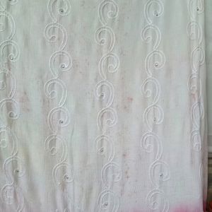 Double Shade Embroidered Dress Material