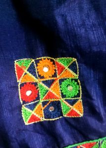 Heavy Border Saree With Blouse