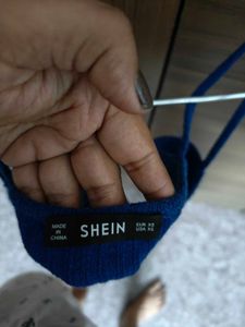 Blue Cropped Tank Top