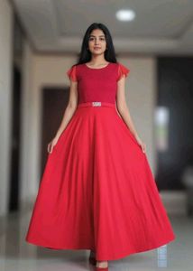 Red Fit & Flare Dress