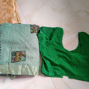 a saari with blouse