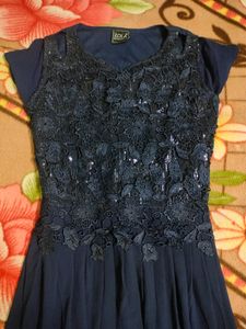 Navy Blue Party Gown