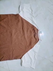 Brown &amp; White T-Shirt