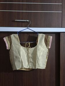 Party Saree With Designer Blouse