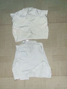 Elegant White Cropped Blouse