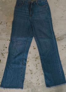 Blue Straight Leg Jeans