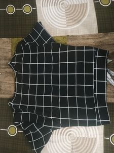 Black Checkerd Co Ord Set