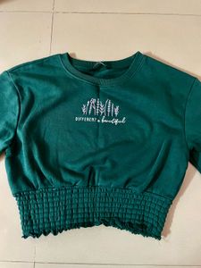 Green Winter wear Top