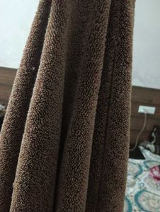 Brown Striped Bath Towel