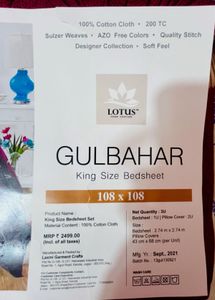 Beautiful Gulbahar Deep Red King Size Bed sheet
