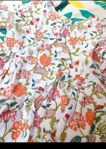 Floral Print Peplum Top