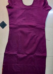 Embroidered Purple Kurta