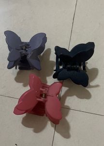 Set Of 3 Claw Clips For Hair Butterfly 🦋