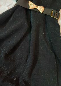 Shimmery Black Bodycon Dress For Women🎀
