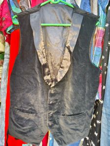Vintage Velvet Vest Size Small Unisex