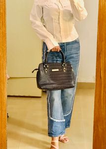 Never Used Lino Perros Faux Leather Handbag