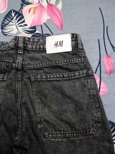 Acid Wash Black Jeans