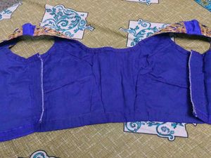 Blue And Golden Blouse
